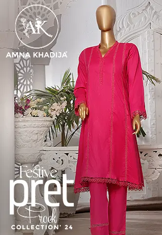 Amna Khadija Festive Pret Frock Collection 2024