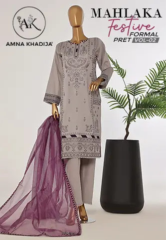 Amna Khadija Mahlaka Festive Formal Pret Vol-02