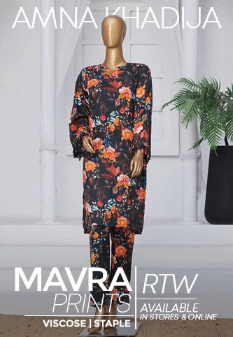 Amna Khadija Mavra RTW Prints Viscose Staple Collection