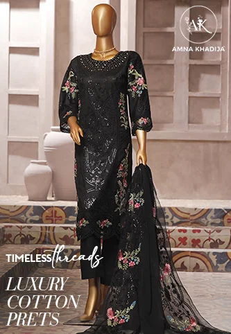  Amna Khadija Timeless Threads Luxury Cotton Prets