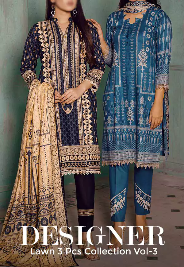 Designer Lawn 3 Pcs Printed Collection 2023