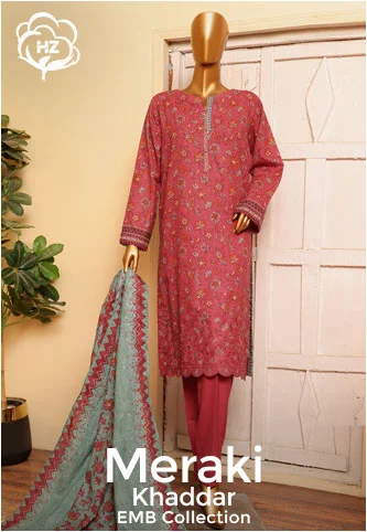 HZ Meraki Khaddar Embroidered Collection 2024