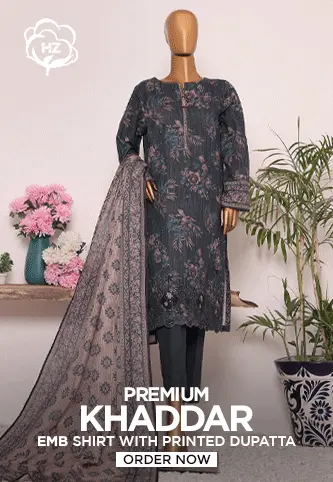 HZ Premium Embroidered Khaddar Collection 2024