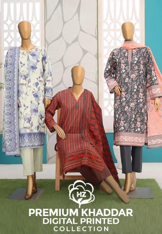 HZ Premium Khaddar Digital Printed Collection