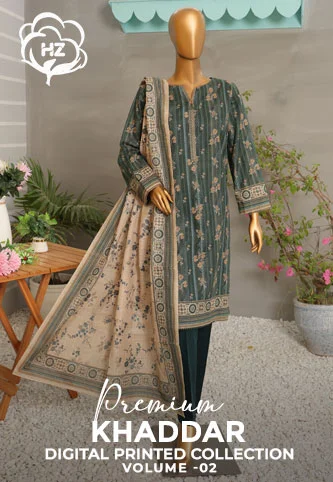 HZ Premium Khaddar Digital Printed Collection Vol 02