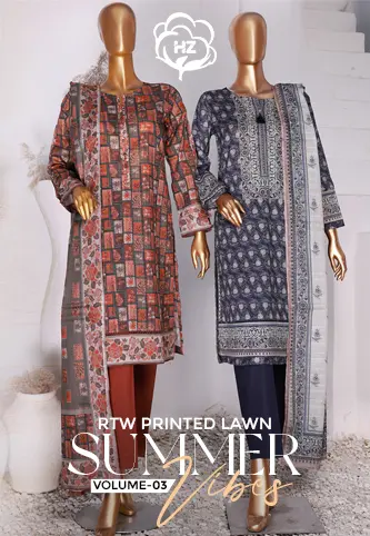 HZ RTW Summer Vibes Printed Lawn Collection VOl 03