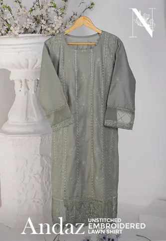 Andaaz Lawn Embroidered Shirts BY Nafasat