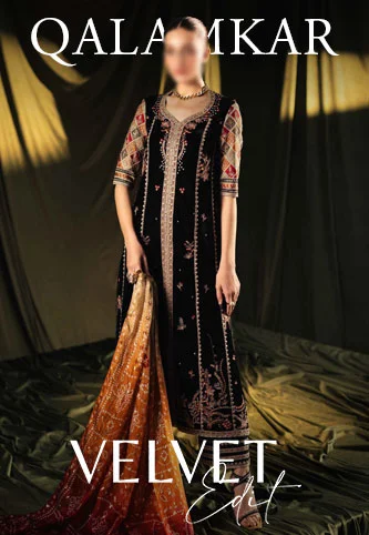 Qalamkar Luxury Velvet Collection 2024