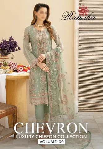 Ramsha Chevron Luxury Chiffon Collection Vol 09