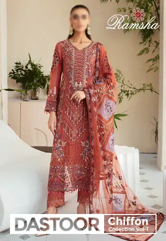 Ramsha Dastoor Chiffon Collection Vol 01