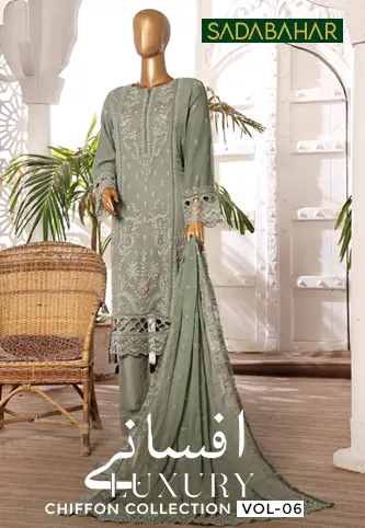 SADABAHAR Afsanay Luxury Chiffon Collection 2024