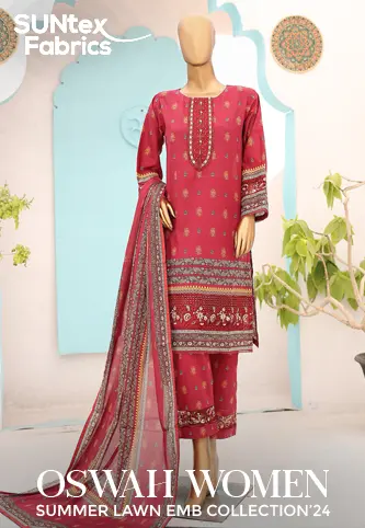 Oswah Women Embroidered Lawn Stitched Collection Vol 06