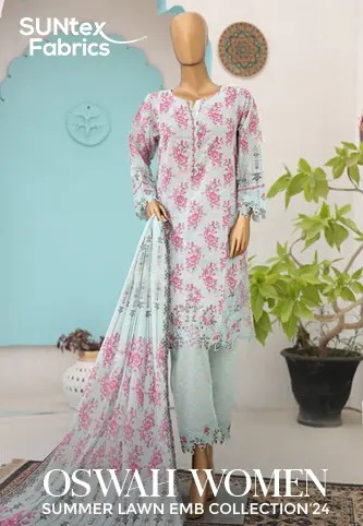 Oswah Women Embroidered Lawn Stitched Collection Vol 07