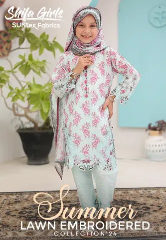 Shifa Girls Lawn Embroidered Collection Vol 07