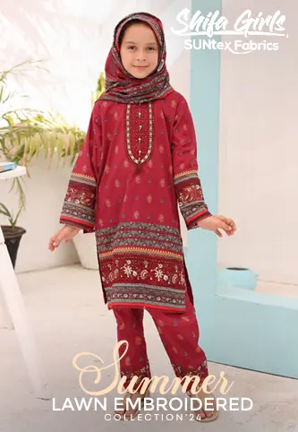 Shifa Girls Summer Lawn Embroidered Collection Vol 06