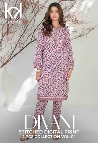 DIVANI VOL I Stitched Digital Printed 2pcs Collection 2024