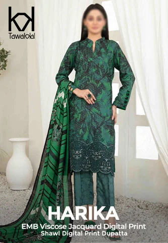 Harika - Embroidered Digital Viscose Jacquard Collection