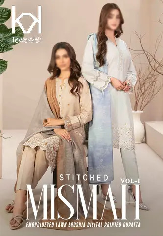 Mismah Vol I - Stitched Embroidered Broshia Lawn Collection