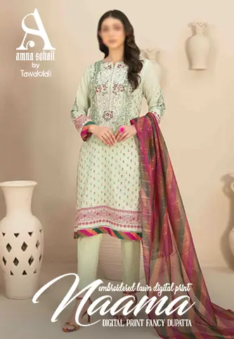 Naama - Embroidered Digital Lawn Collection