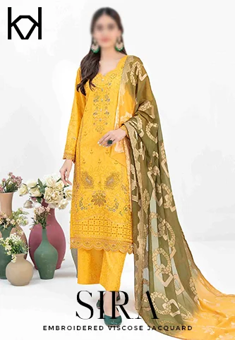 Sira - Embroidered Viscose Jacquard Collection