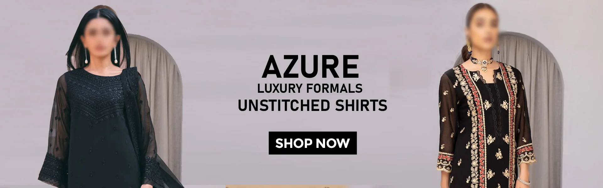 Azure Luxury Formals Unstitched Shirts Collection