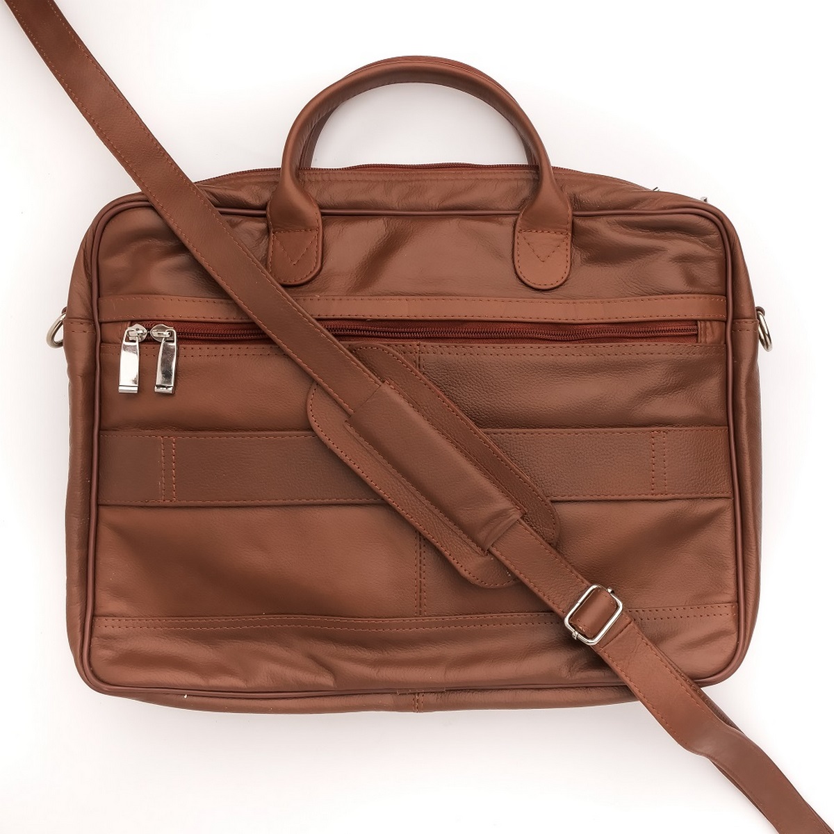 Leather Backpacks By JILD Executive Leather Laptop Bag-Tan