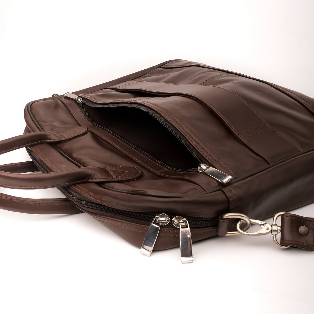 Leather Backpacks By JILD Executive Leather Laptop Bag-Brown