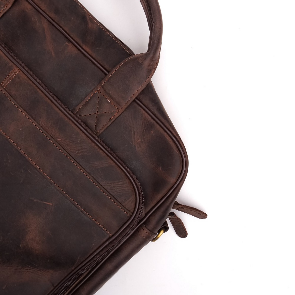 Leather Backpacks By JILD Everyday Companion Leather Laptop Bag-Vintage Dark Brown