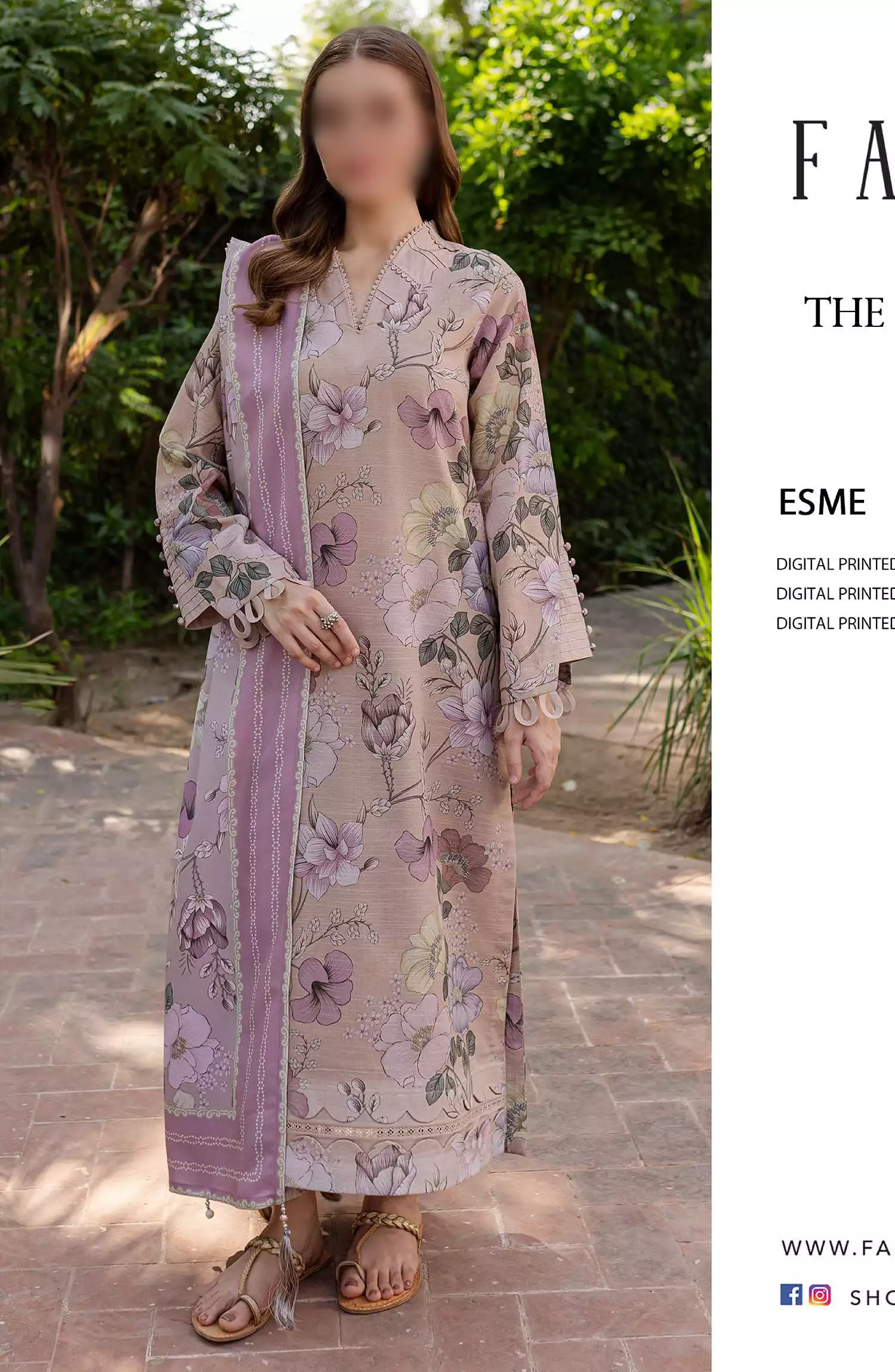 Farasha The Winter Whispers Unstitched Khaddar 2024 - 03 ESME