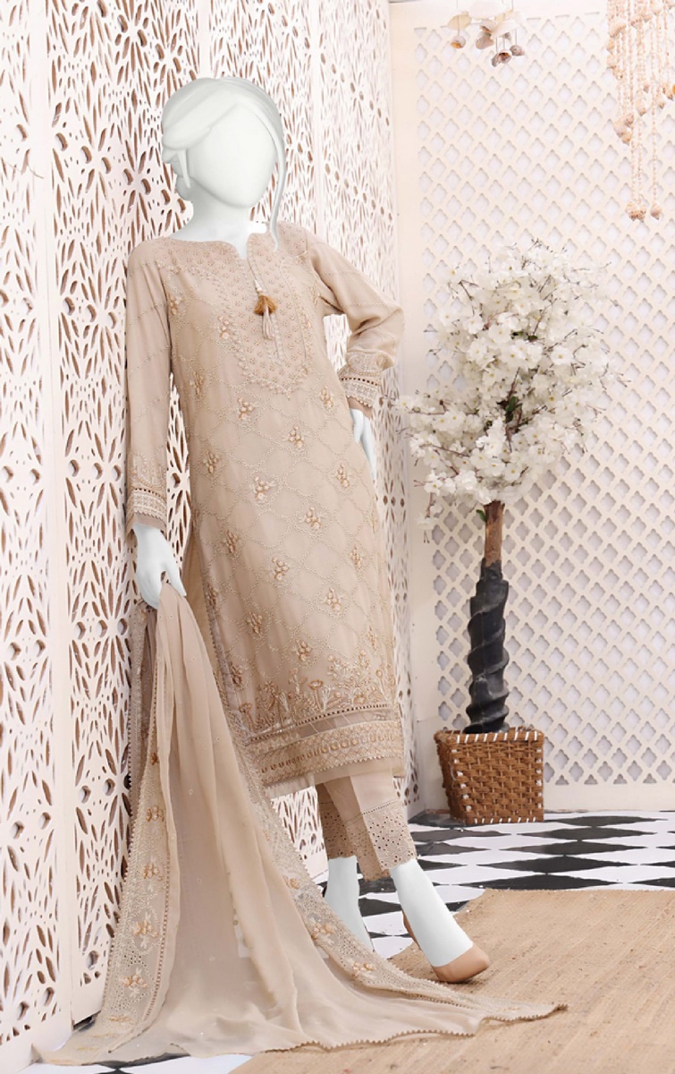 128 C BEIGE HZ Formals Chiffon Embroidered R8 A LILACW Vol 01