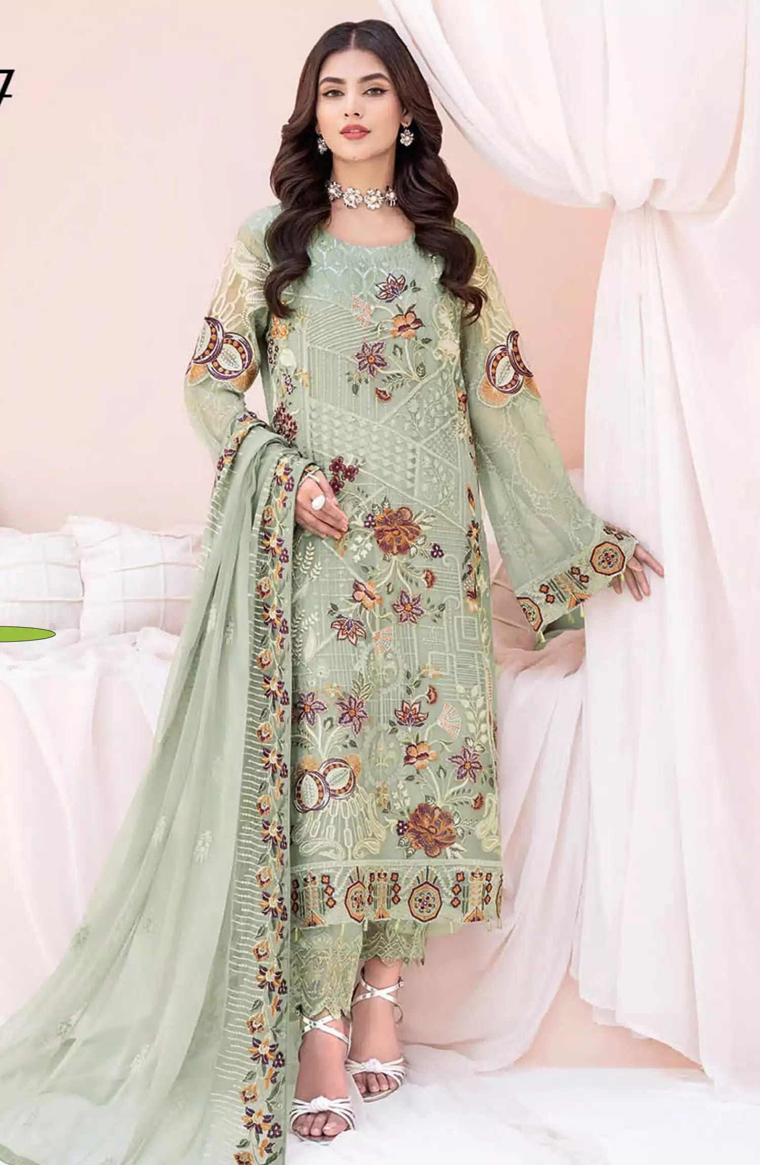 Ramsha Chevron Luxury Chiffon Collection Vol 06 - A 607