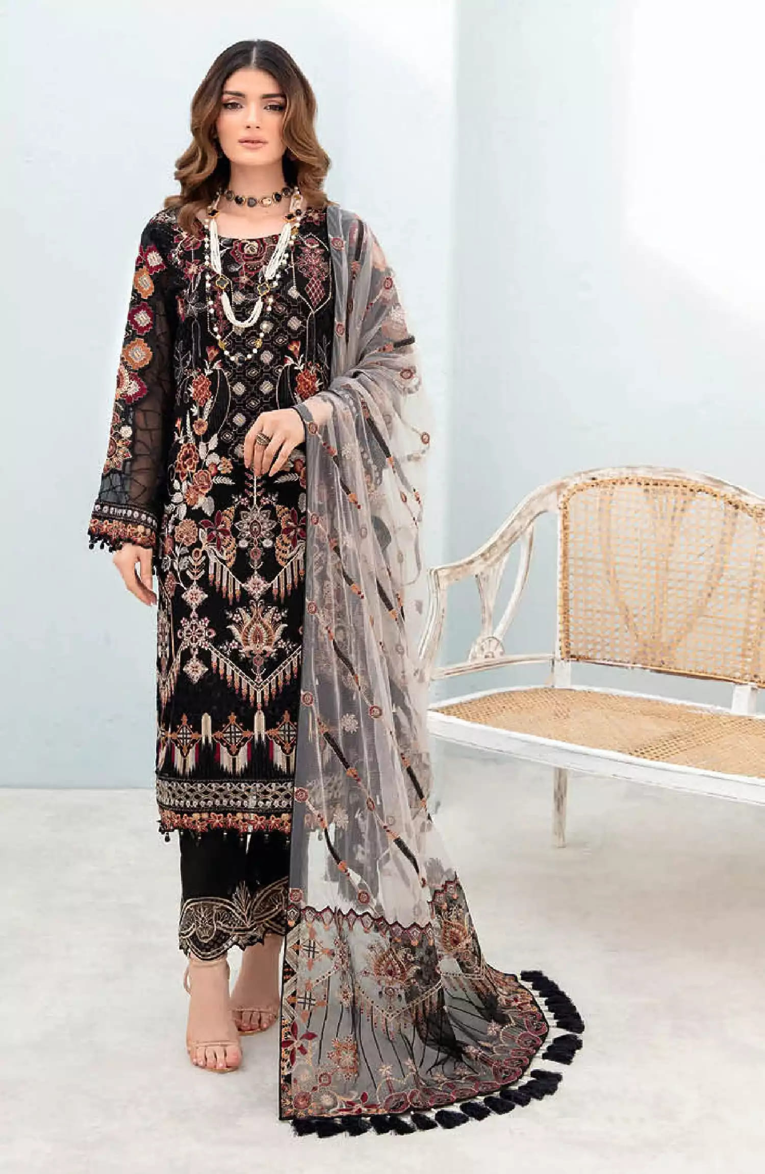 Ramsha Chevron Luxury Chiffon Collection Vol 07 - A 707