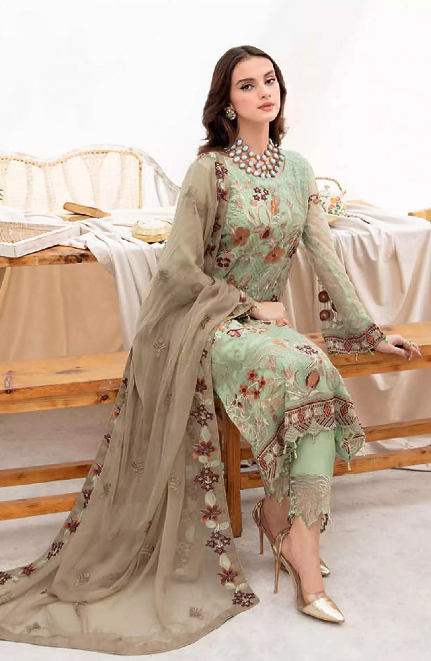 Ramsha Chevron Luxury Chiffon Collection Vol 07 - A 710