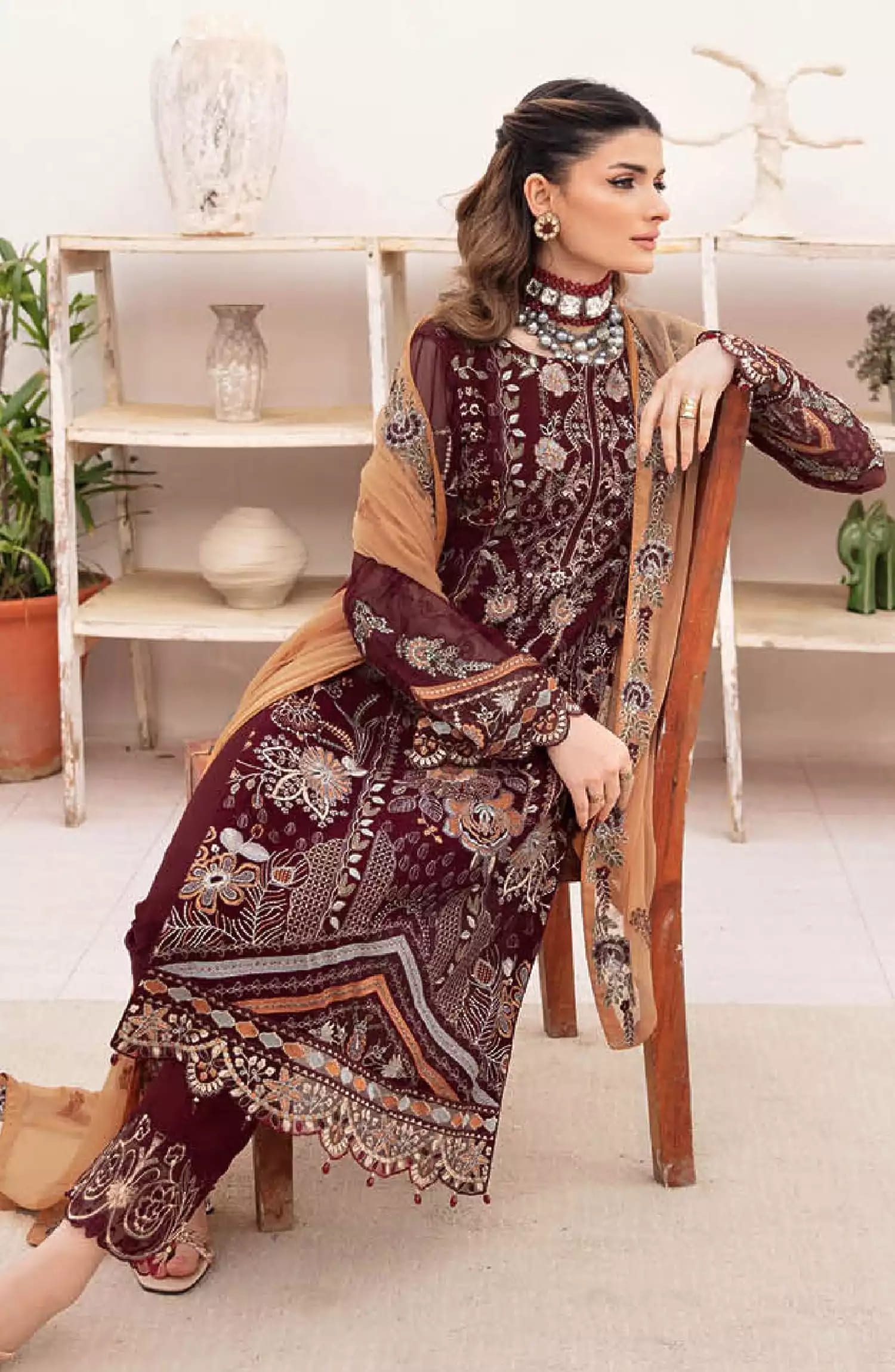 Ramsha Chevron Luxury Chiffon Collection Vol 07 - A 712