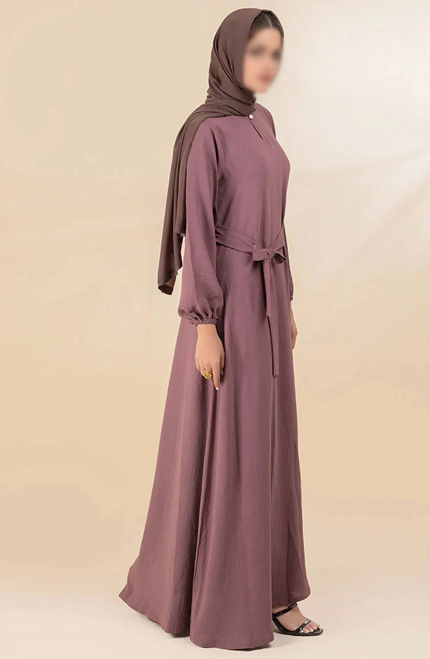 Black Camels The Abaya Edit 2024 - Abeer Maxi Abaya