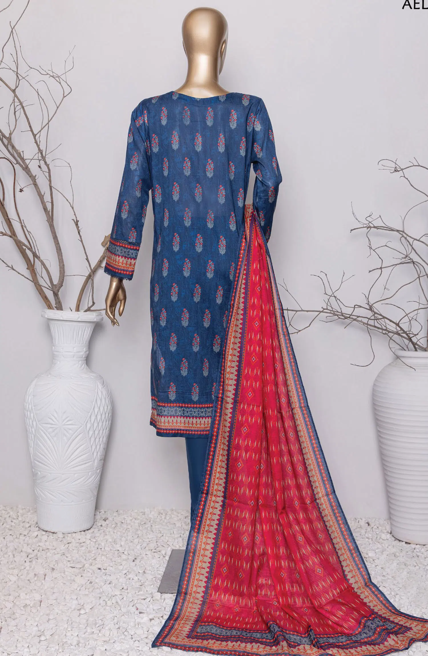 HZ Asasa Digital Embroidered Lawn Collection 2024 - AEL 41