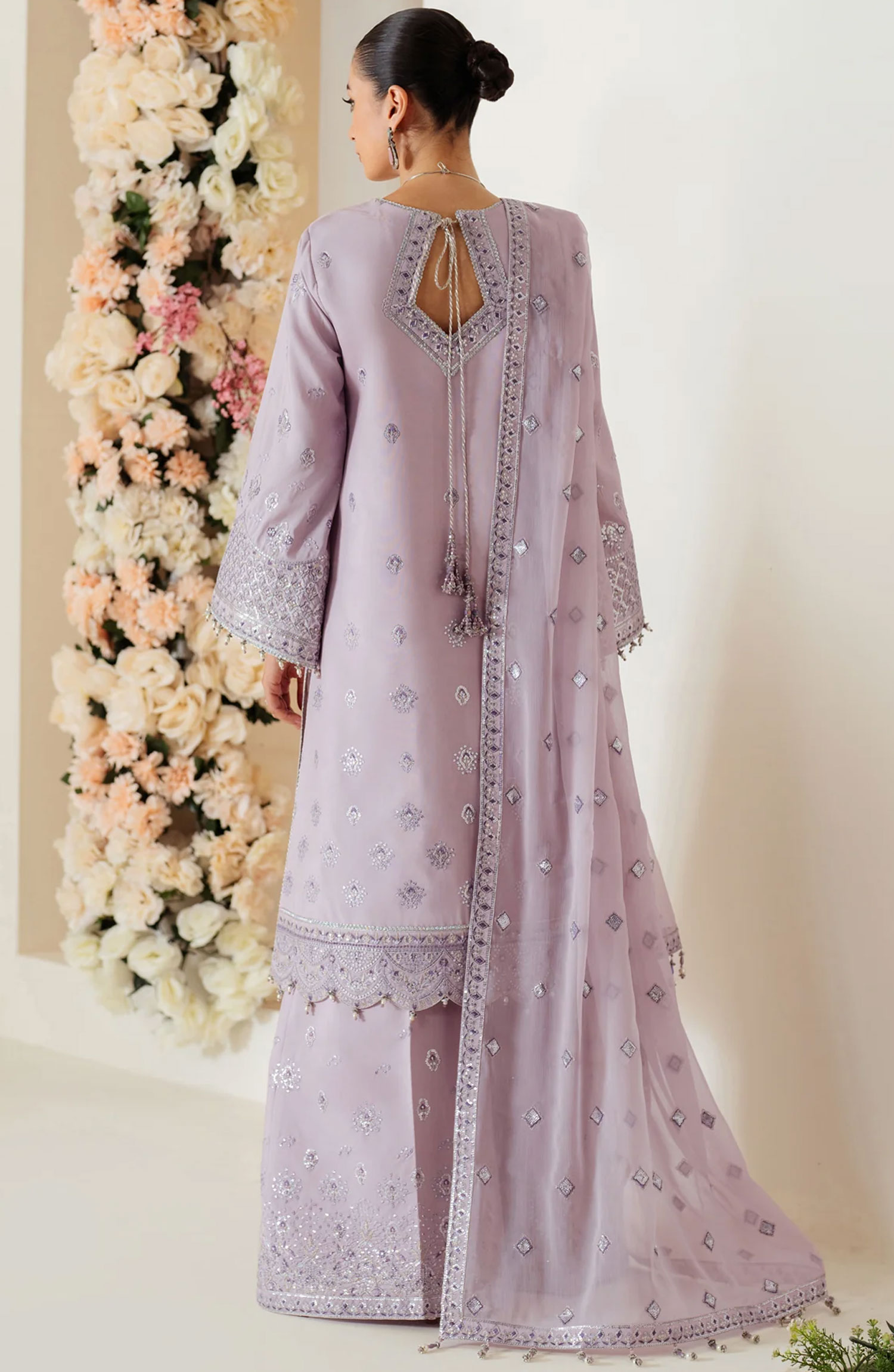 Alizeh Luxe Raw Silk Unstitched Collection 2024 - AF-RS-02-Berry