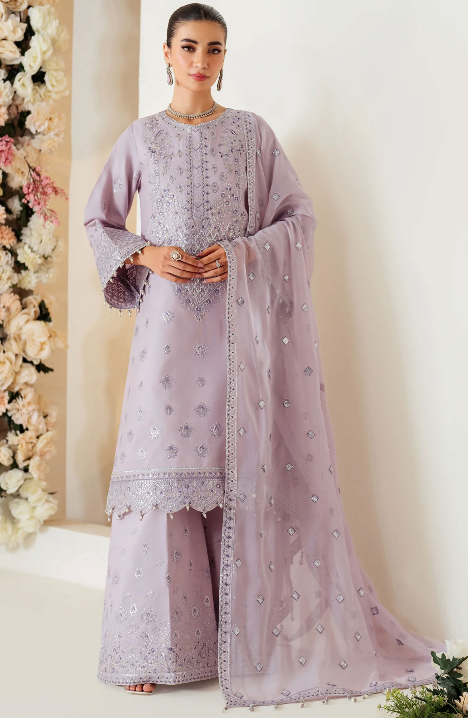 Alizeh Luxe Raw Silk Unstitched Collection 2024 - AF-RS-02-Berry