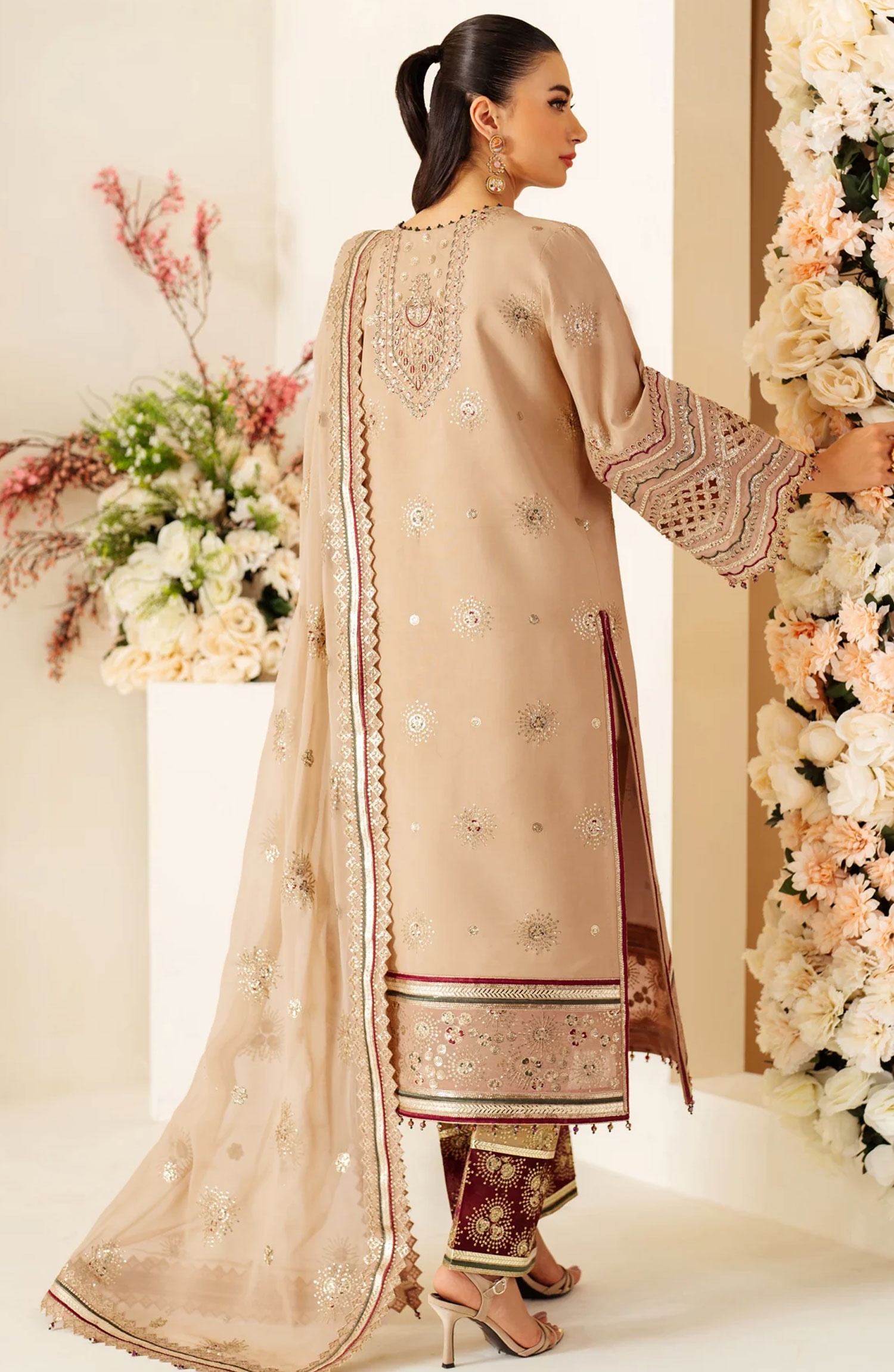 Alizeh Luxe Raw Silk Unstitched Collection 2024 - AF-RS-06-Oak