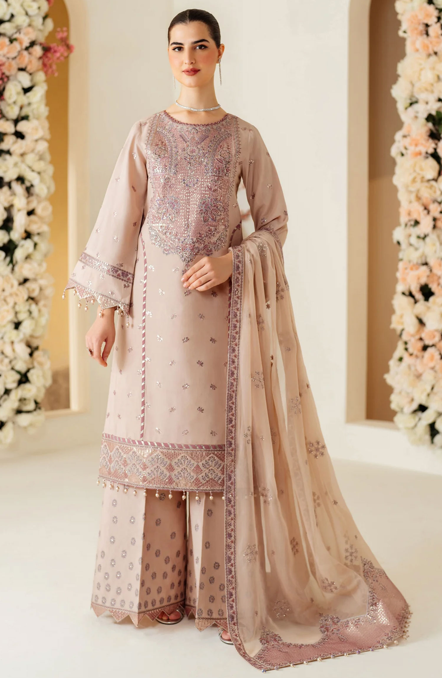 Alizeh Luxe Raw Silk Unstitched Collection 2024 - AF-RS-08-Taffy