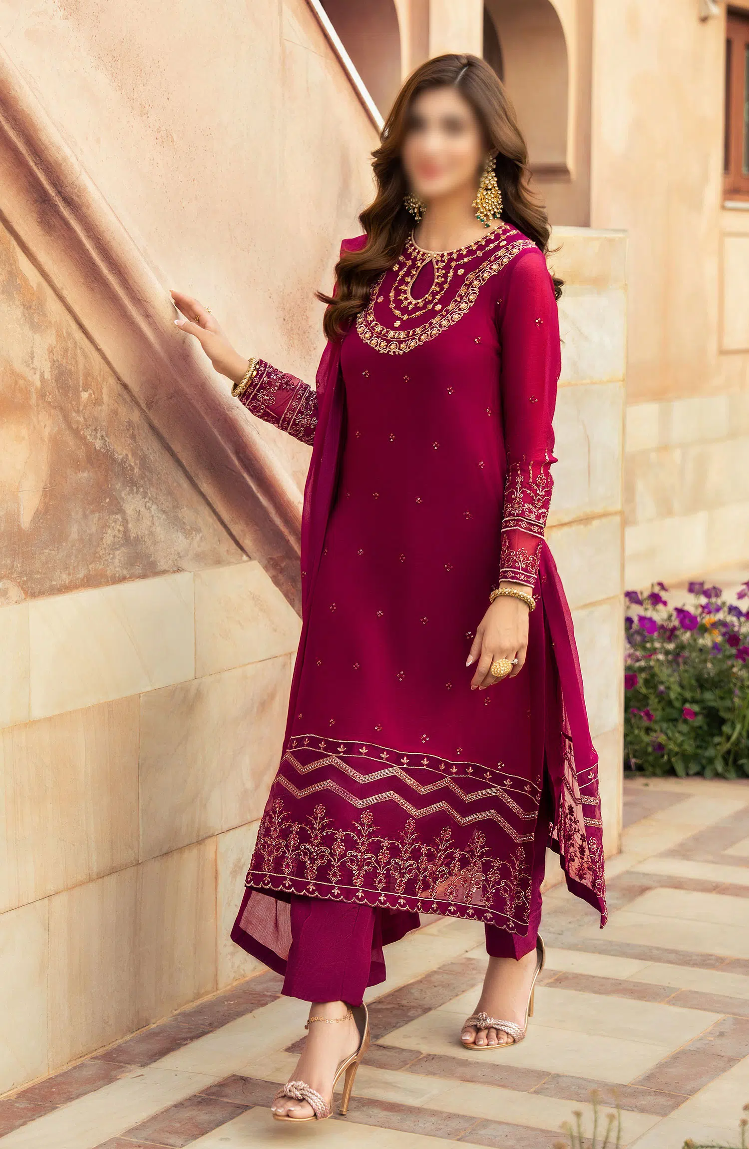 Merakish Unstitched Luxury Chiffon Formal Collection 2024 - AIZA