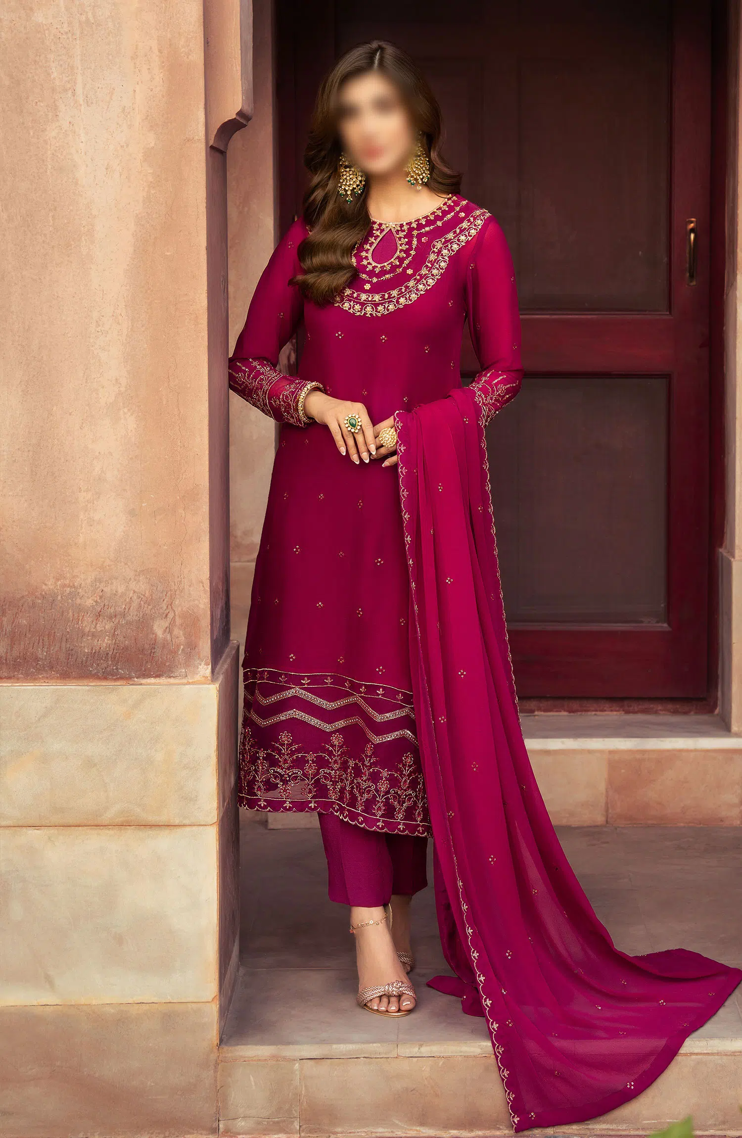 Merakish Unstitched Luxury Chiffon Formal Collection 2024 - AIZA