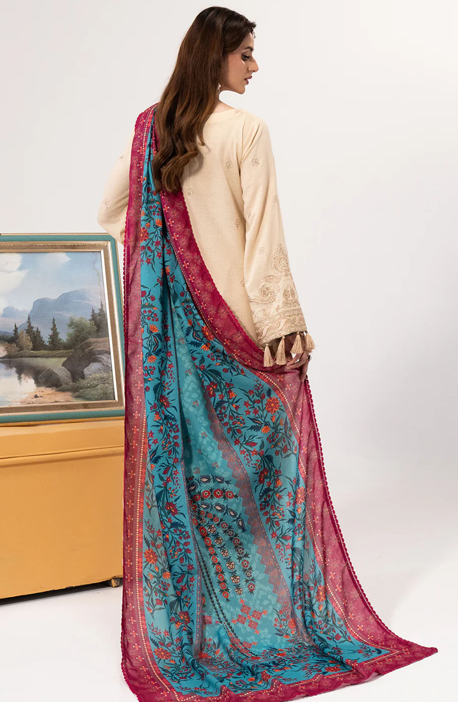 Luminaa Luxury Winter Collection By Saad Shaikh - Alabaster