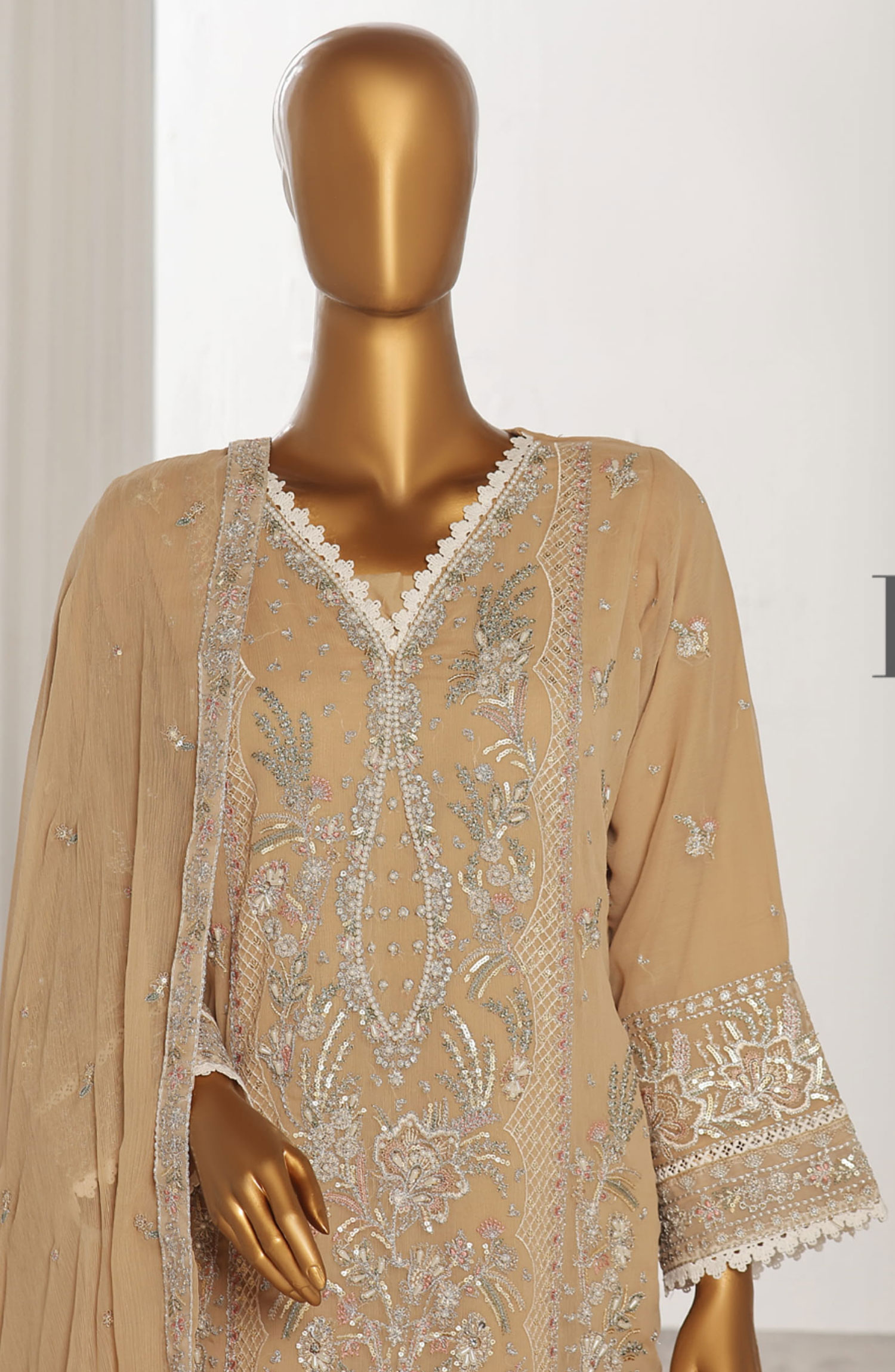 Arzoo Luxury Chiffon Embroidered Unstitch Collection - ALCC 03