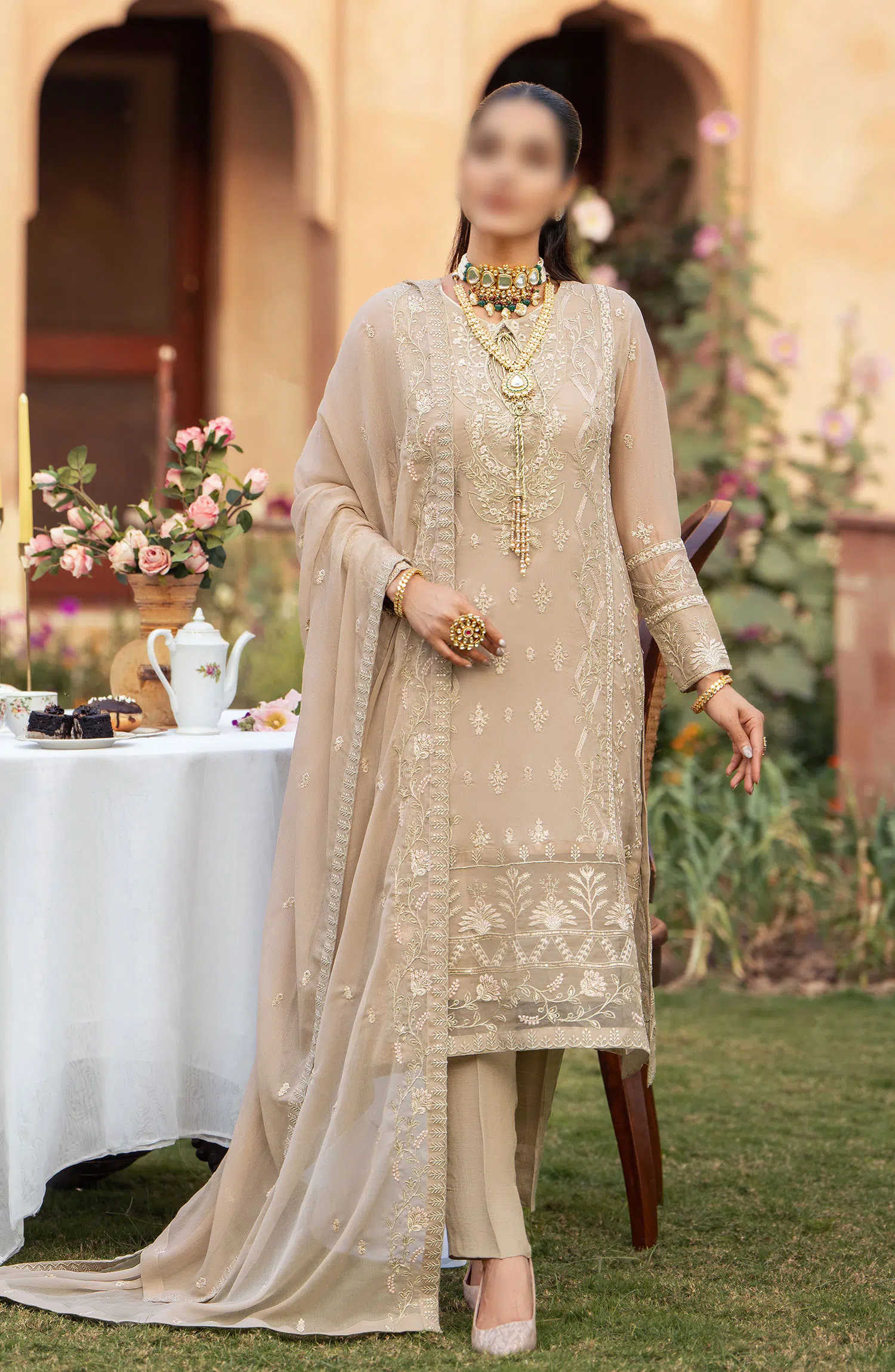 Merakish Unstitched Luxury Chiffon Formal Collection 2024 - AMAL