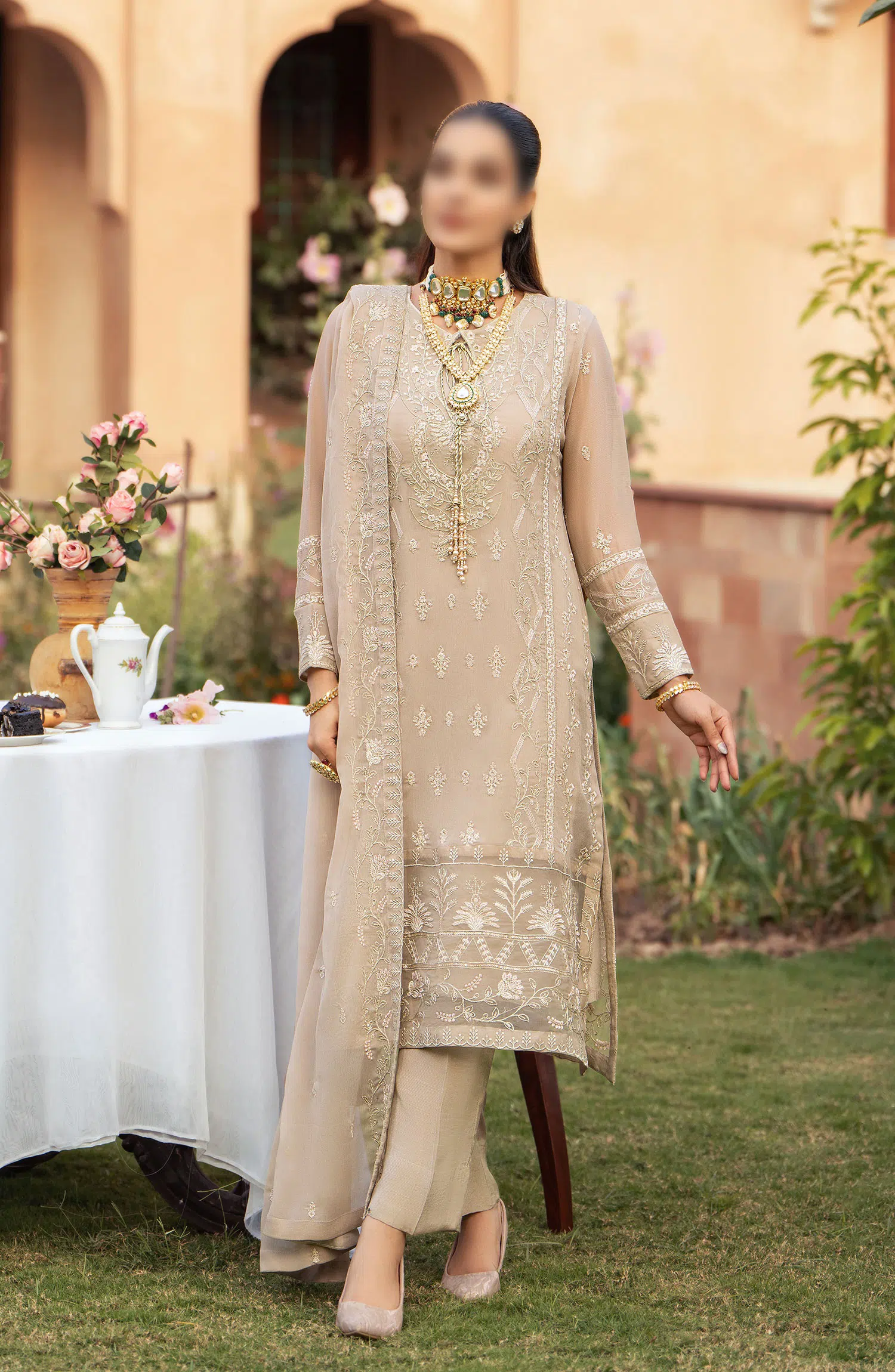 Merakish Unstitched Luxury Chiffon Formal Collection 2024 - AMAL