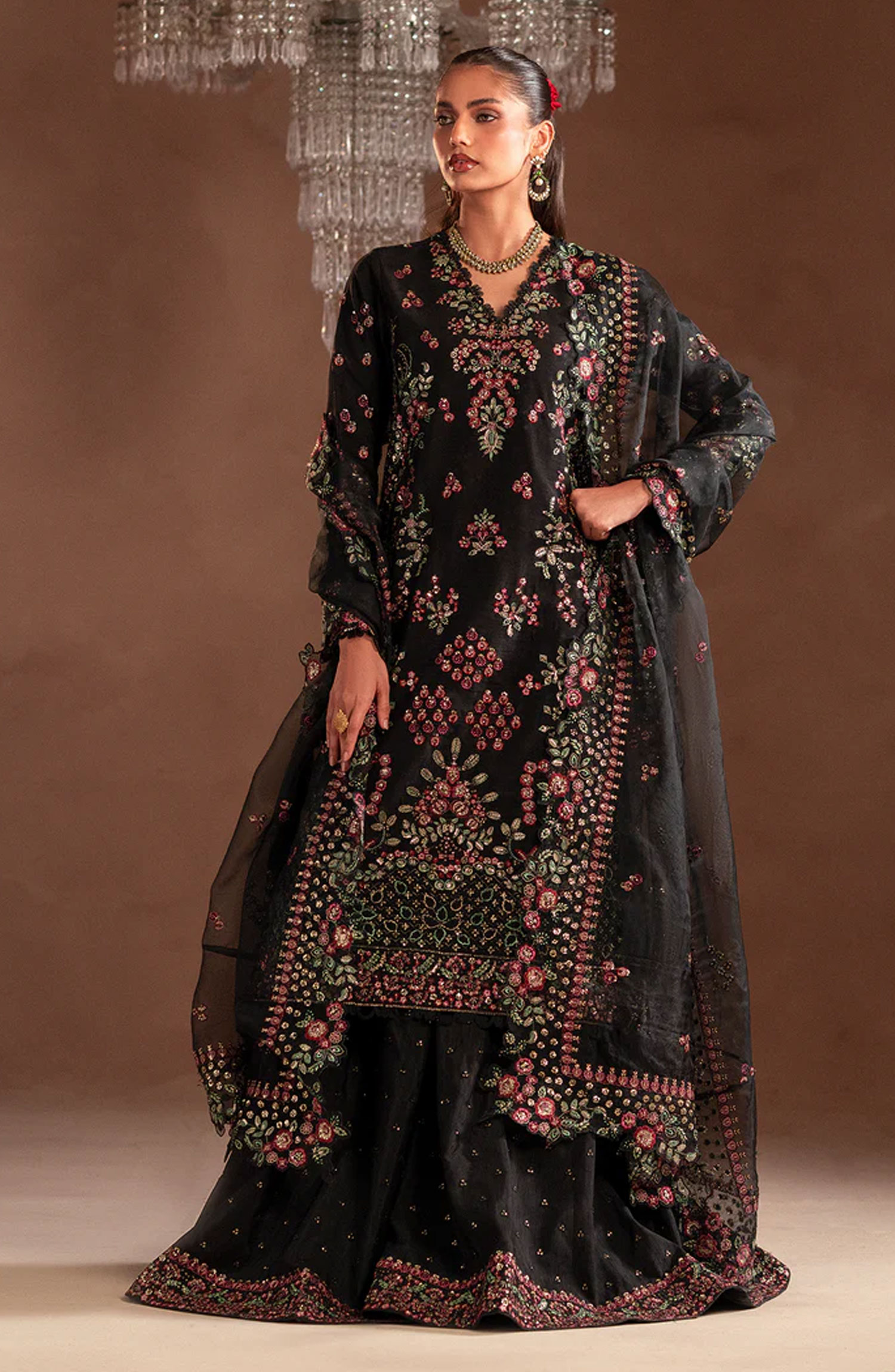 Emaan Adeel Selene Unstitched Raw Silk Collection - Amarae