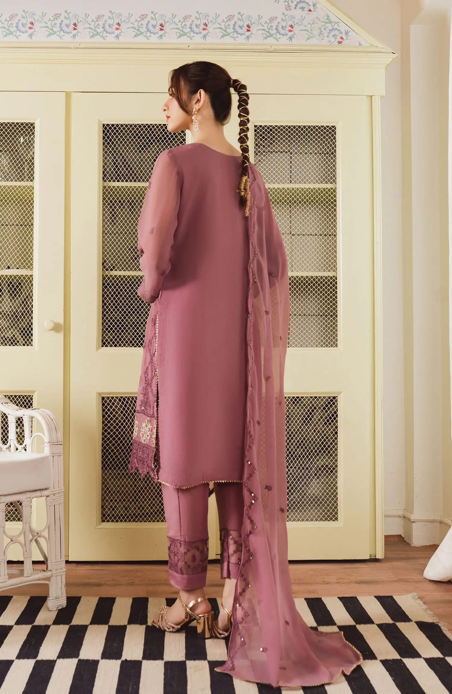 Roop Rang Stitched Collection By AL Harir Apparel-Anmol Lilac