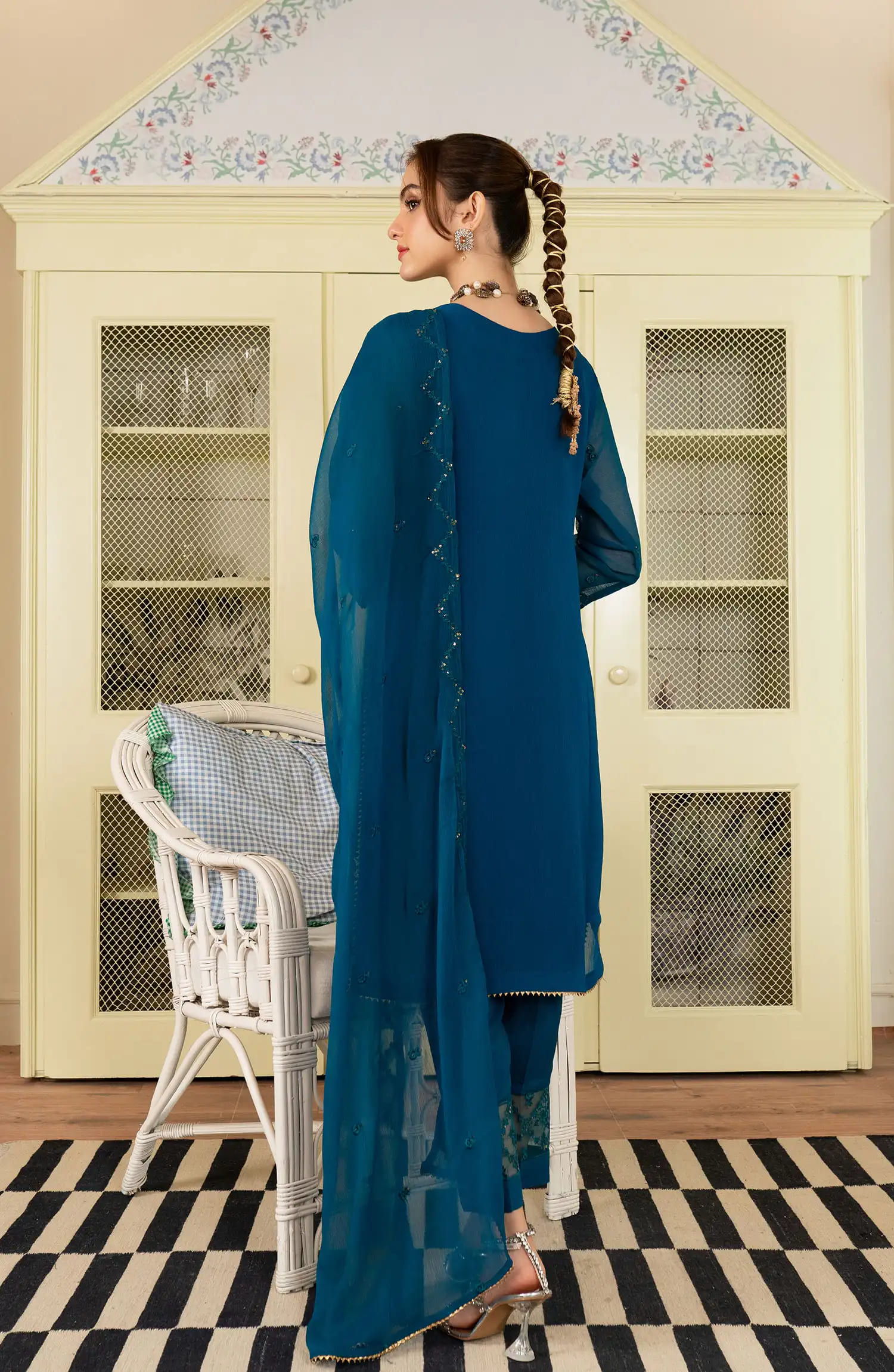 Roop Rang Stitched Collection By AL Harir Apparel-Anmol Peacock