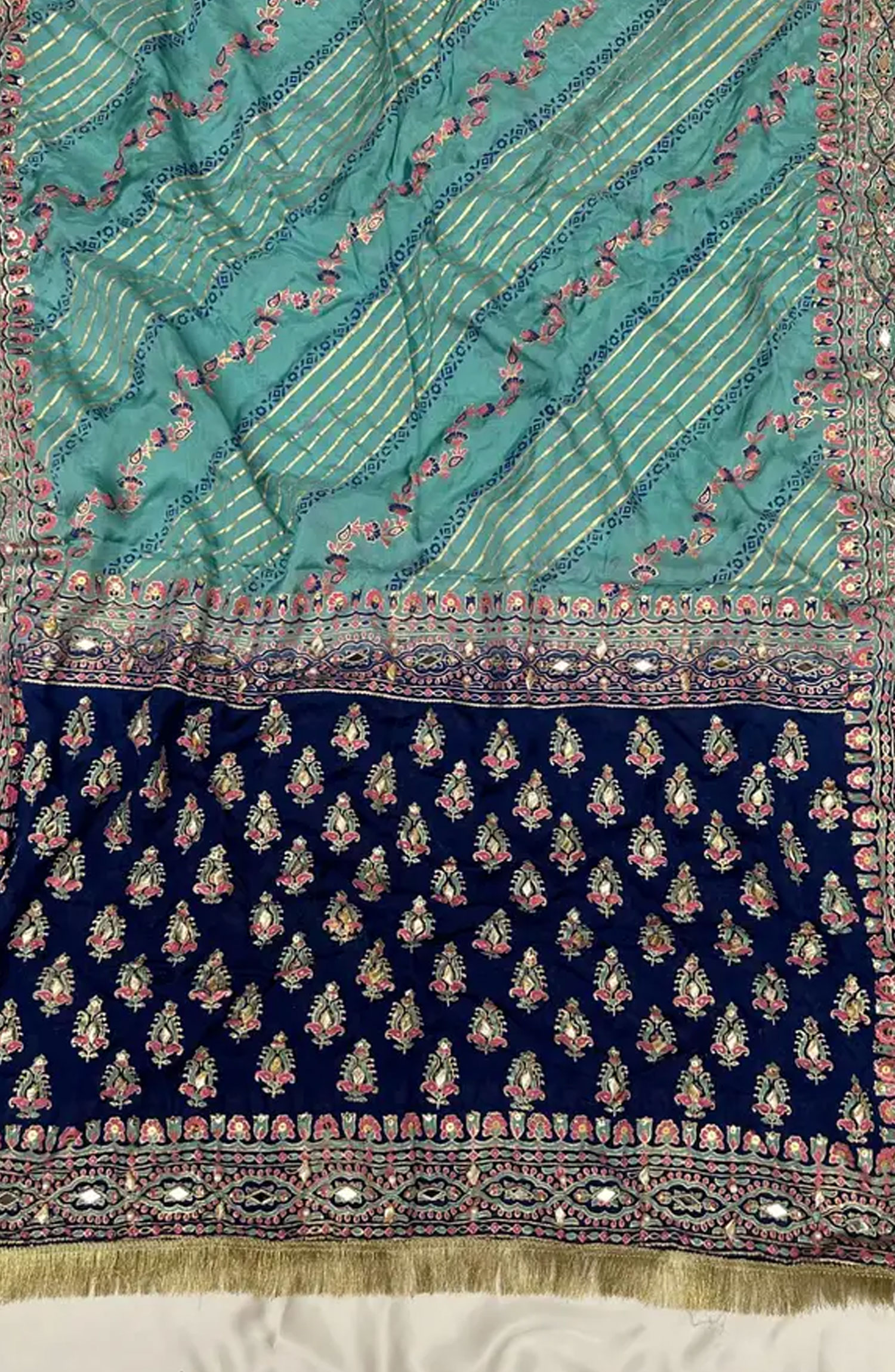 Adaa By Mahnoor Unstitched Festive Collection - Aqua